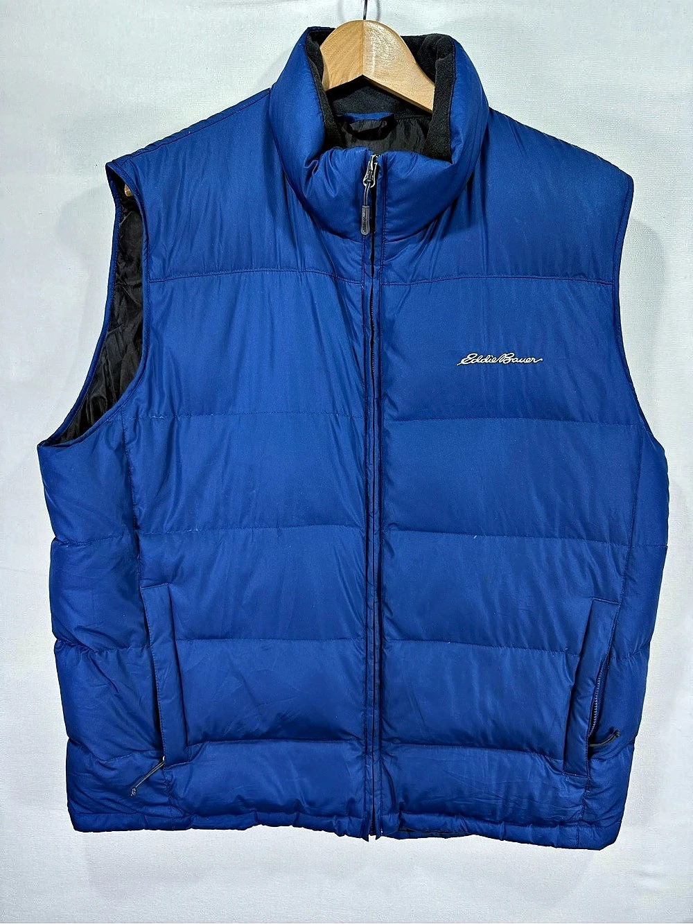 Eddie Bauer Down Puffer Vest Blue Size Large